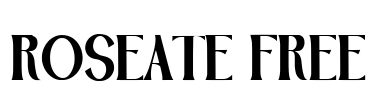 Roseate Free Font Image
