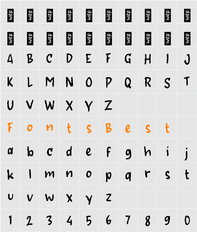 g Gerik Character Map