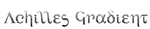 Achilles Gradient Font Image