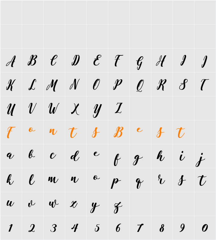 Antelope Character Map