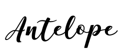 Antelope Font Image