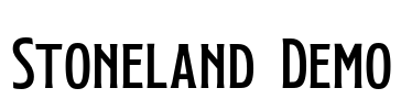 Stoneland Demo Font Image