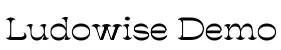 Ludowise Demo Font Image