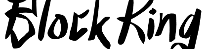 Block King Font Image
