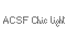 ACSF Chic light Font Image