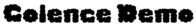 Colence Demo Font Image