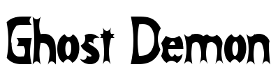 Ghost Demon Font Image