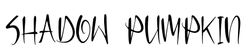Shadow Pumpkin Font Image