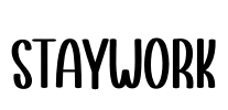 Staywork Font Image