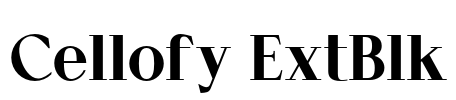 Cellofy ExtBlk Font Image