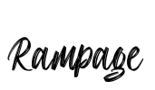Rampage Font Image