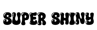 Super Shiny Font Image