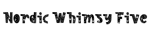 Nordic Whimsy Five Font Image