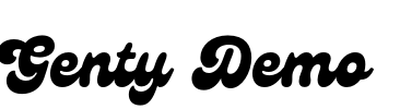 Genty Demo Font Image