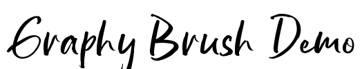 Graphy Brush Demo Font Image