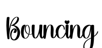 Bouncing Font Image