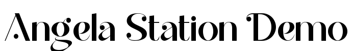 Angela Station Demo Font Image