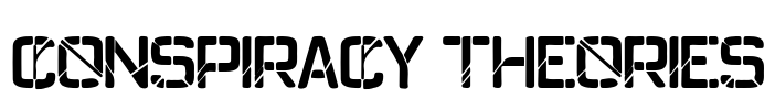 Conspiracy Theories Font Image