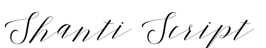 Shanti Script Font Image