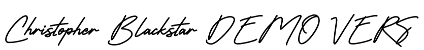 Christopher Blackstar DEMO VERS