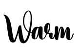 Warm Font Image