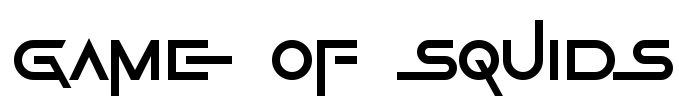 Game Of Squids Font Image