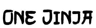 One Jinja Font Image