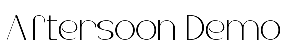 Aftersoon Demo Font Image