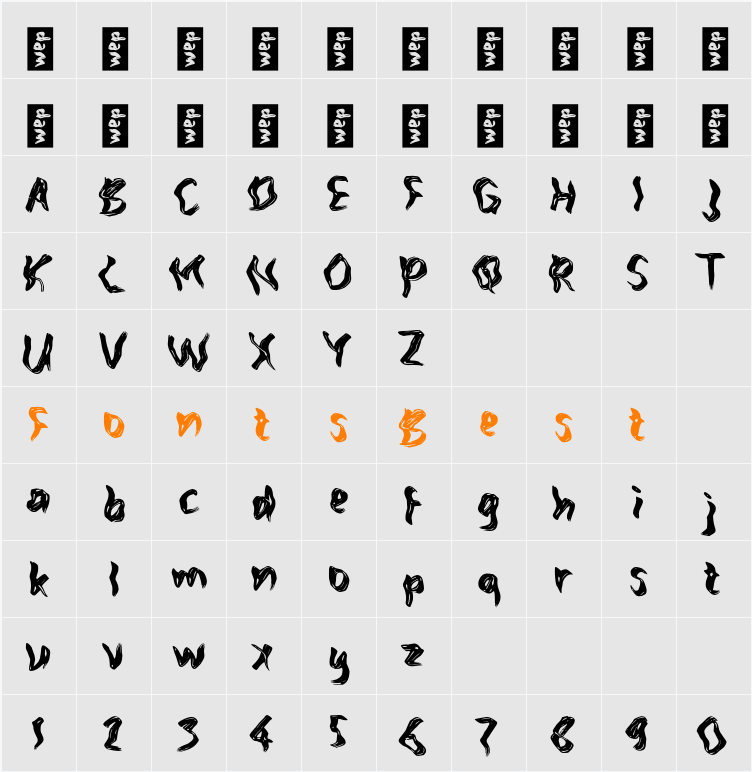 n Nagesi Character Map