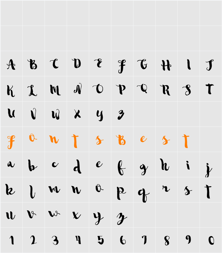 Sannie Character Map