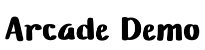 Arcade Demo Font Image