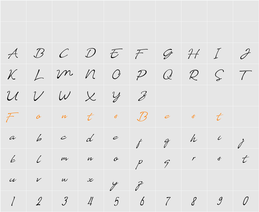 Almairah 01 Character Map