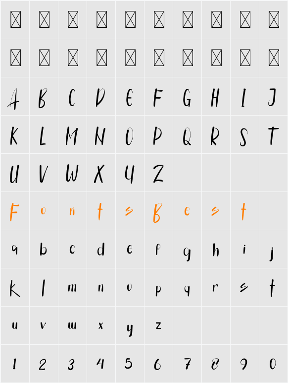 Alliska Character Map