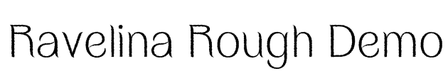 Ravelina Rough Demo Font Image