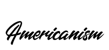 Americanism Font Image