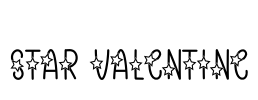 Star Valentine Font Image