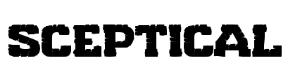 Sceptical Font Image
