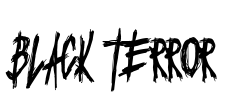 Black Terror Font Image