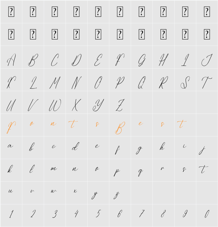 Santicka Herlinha Character Map