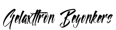 Gelaxttron Beyonkers Font Image