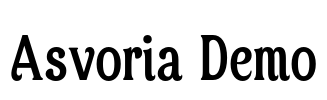 Asvoria Demo Font Image