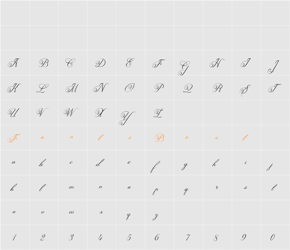 Adediala Character Map