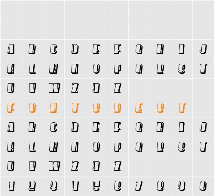 However Flat Character Map