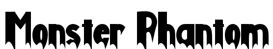 Monster Phantom Font Image
