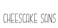 Cheescake Sans Font Image