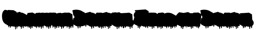 Graffiti Dripes Shadow Drips Font Image