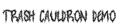 Trash Cauldron DEMO Font Image