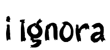 i Ignora Font Image