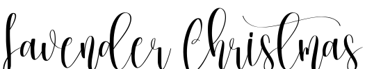 Lavender Christmas Font Image