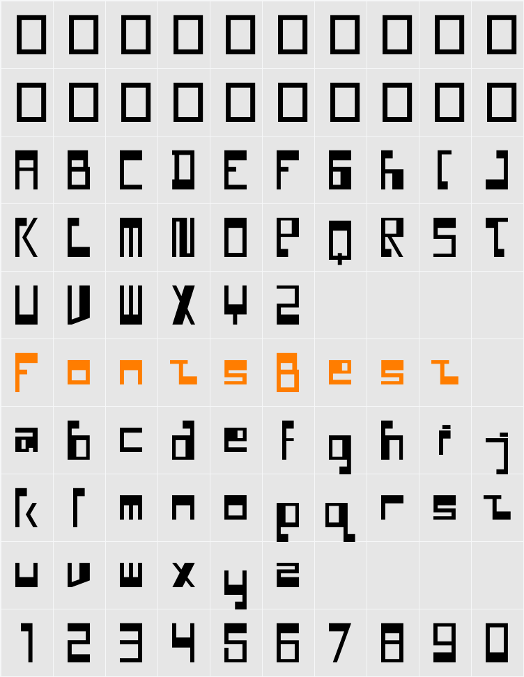 Neloqa Character Map